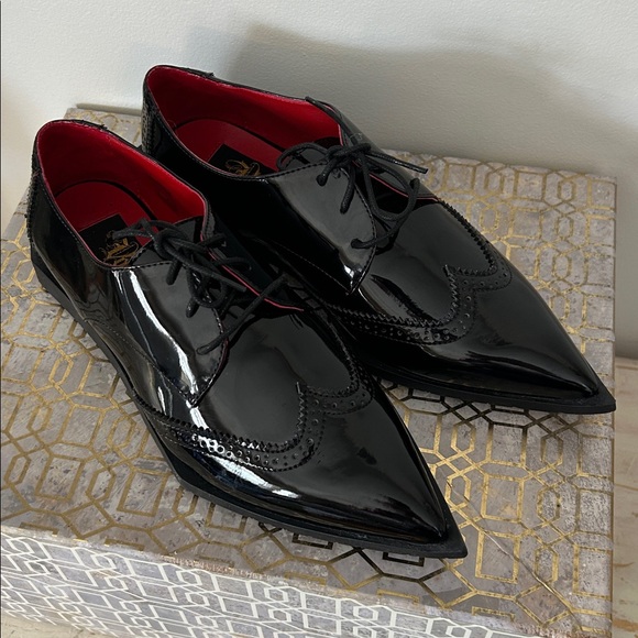 Kat Von D Patent Leather Nina Oxford Loafer Women's size 7.5 - Picture 2 of 8